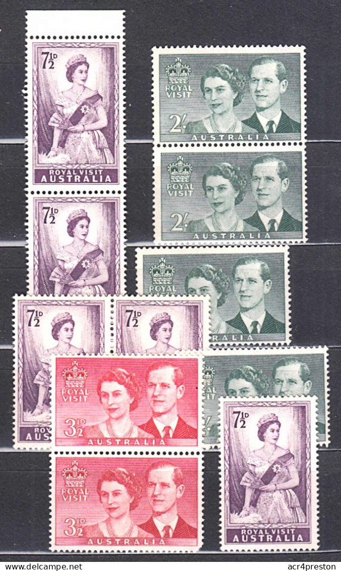 A5613  AUSTRALIA 1954, SG 272-4  Royal Visit, Small Lot Of MNH Stamps - Mint Stamps