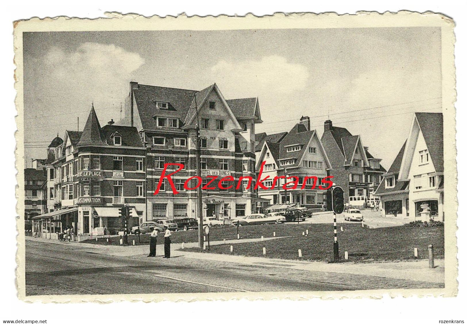 Den De Haan Aan Zee Le Coq Sur Mer Place Leopold Leopoldplaats Geanimeerd CPA - De Haan