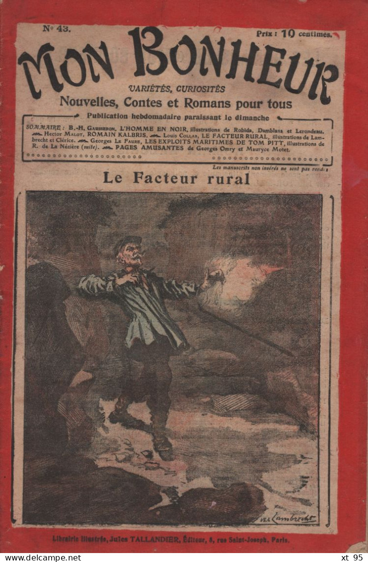 Mon Bonheur - N°43 - Le Facteur Rural - 30 Pages - 1900 - 1949
