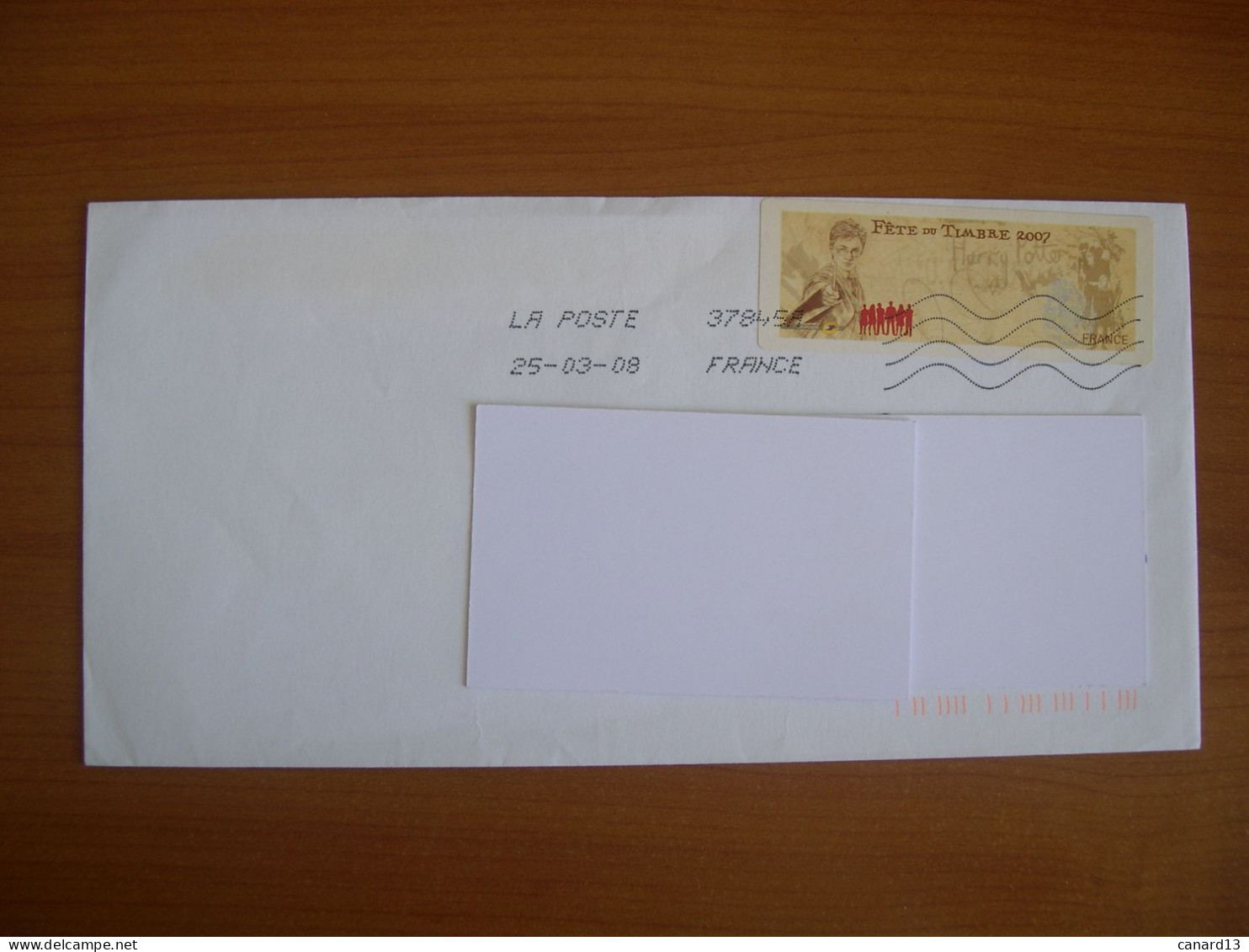 Vignette Lisa Harry Poter Sur Enveloppe 110x220 - 1999-2009 Illustrated Franking Labels