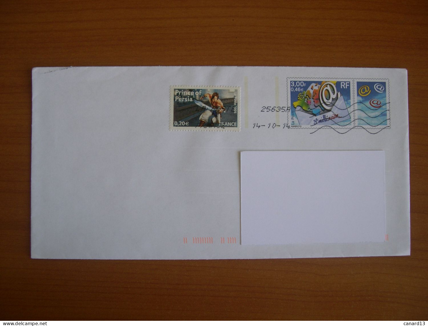Enveloppe 110x220, Timbre Imprimé + Timbre Complémentaire - Prêts-à-poster:Stamped On Demand & Semi-official Overprinting (1995-...)