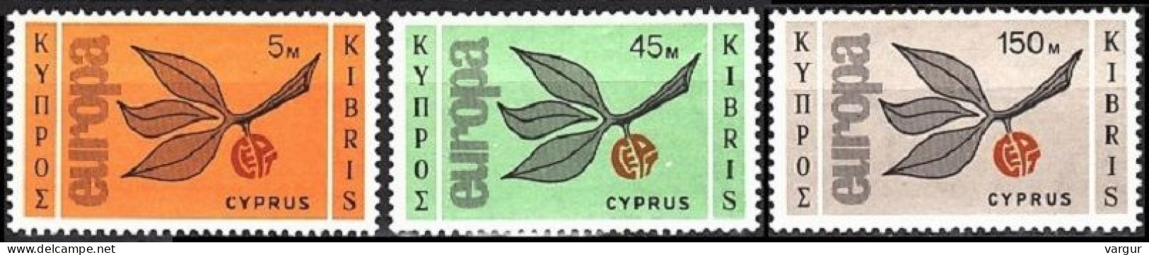 CYPRUS 1965 EUROPA. Complete Set, MNH - 1965