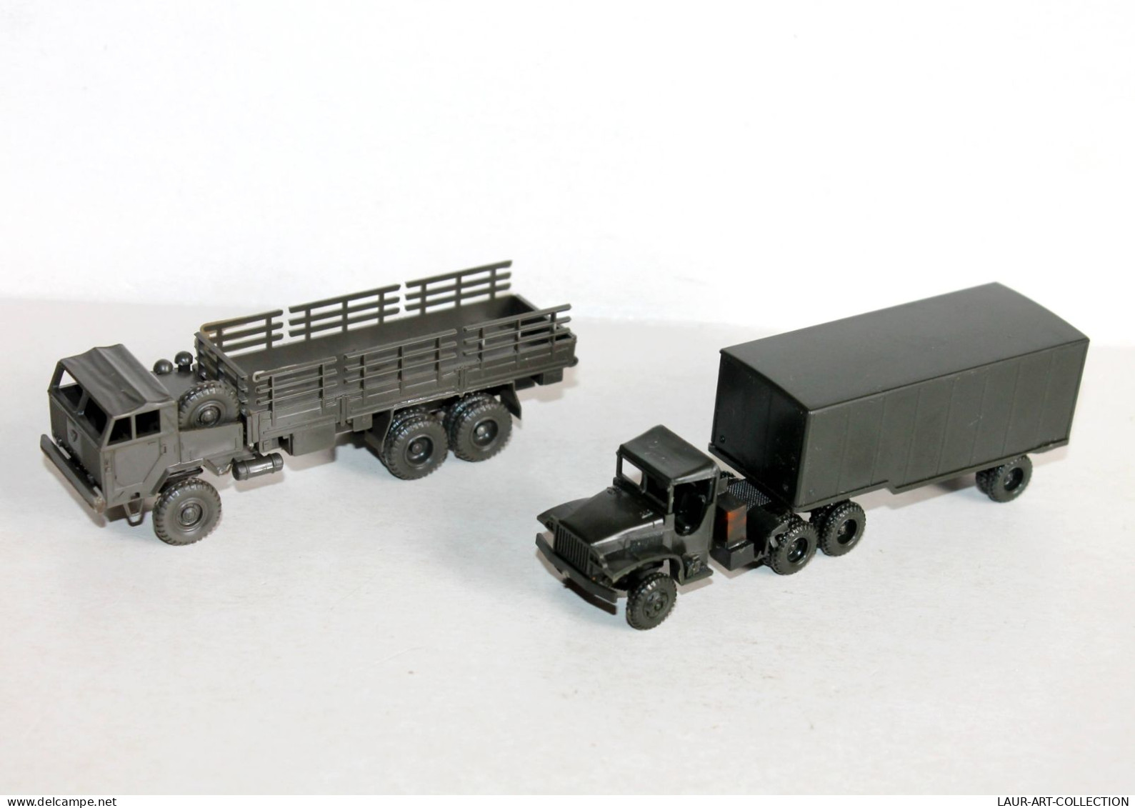 ROCO MINITANKS HO - Z-167 CAMION PORTE CONTAINER + N°190 CAMION FAUN - MODELE REDUIT MILITAIRE (1712.18.1) - Scale 1:87