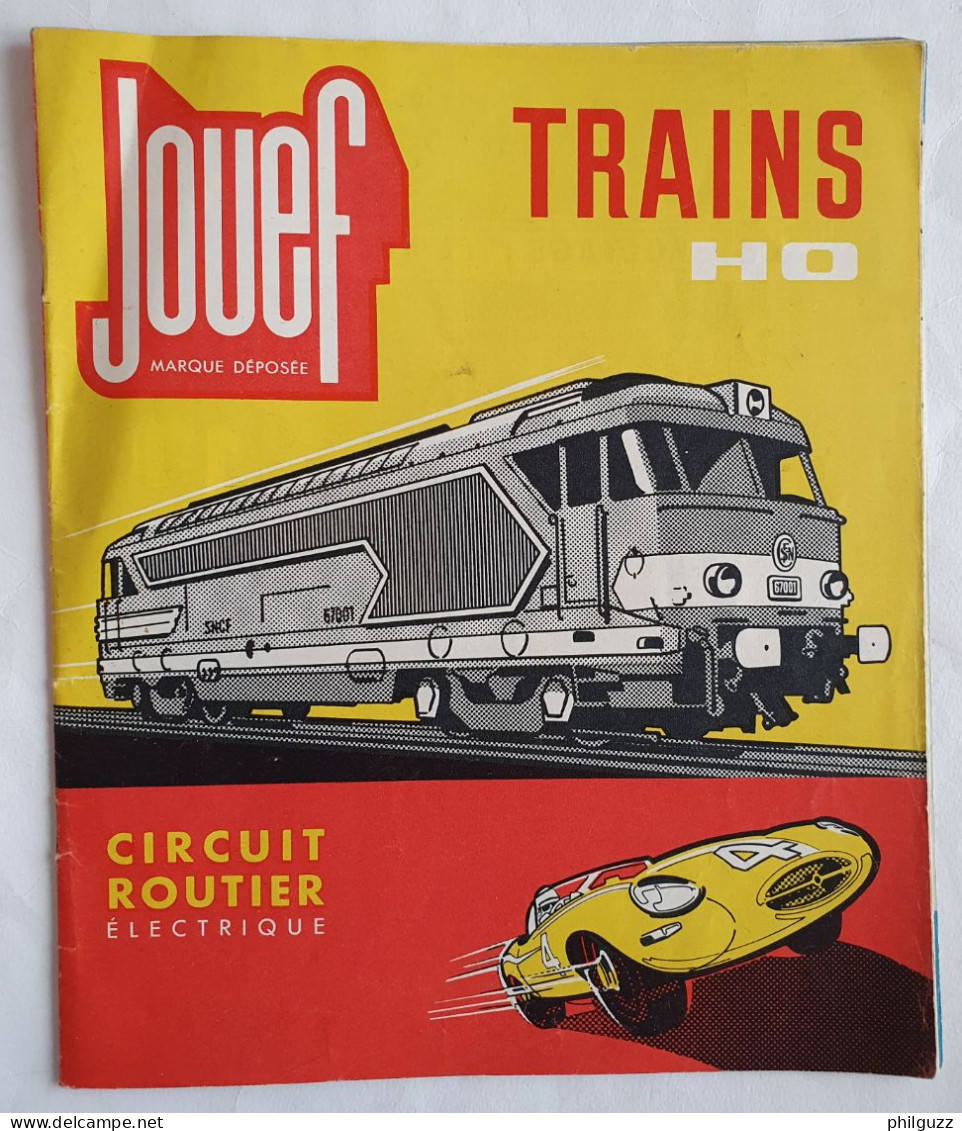 CATALOGUE AVEC TARIF JOUEF TRAINS HO ET CIRCUITS ROUTIER 1964 - Francese