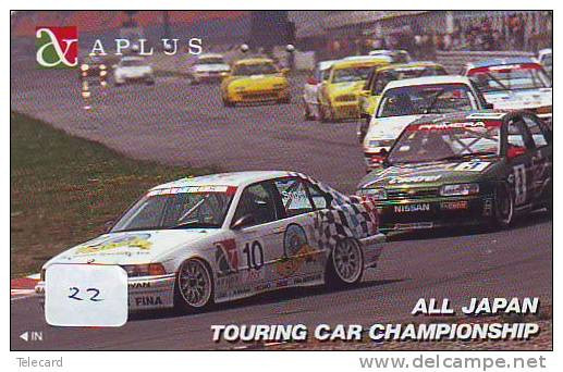 Telecarte RALLY (22) CAR - VOITURE - AUTO - RACE - RALLEY - BMW -  Phonecard Japan - Coches