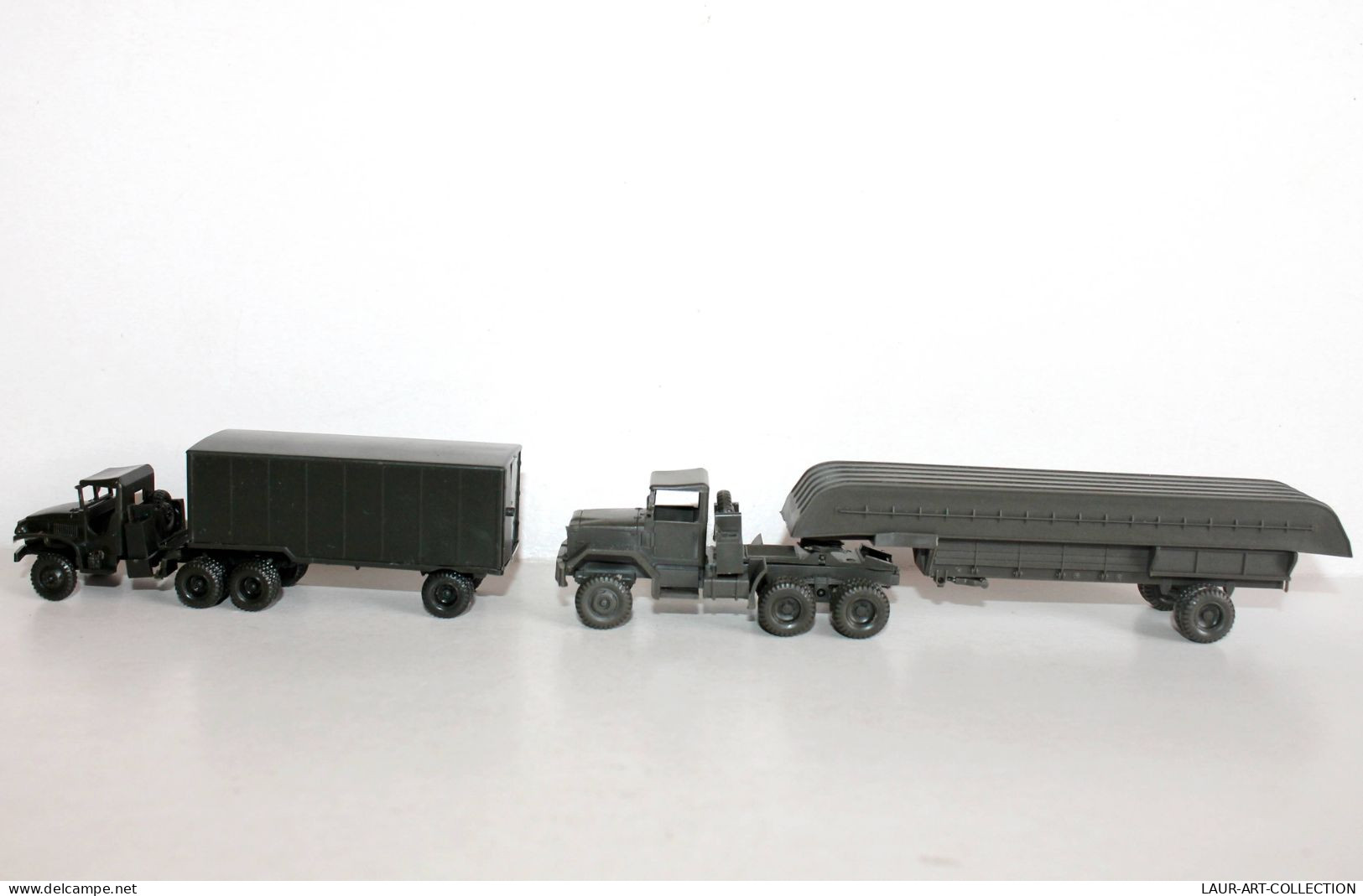 ROCO MINITANK HO Z-167 CAMION PORTE CONTAINER + Z-196 BARGE TRANSPORT US + Z-197 - MODELE REDUIT MILITAIRE (1712.19.1) - Schaal 1:87