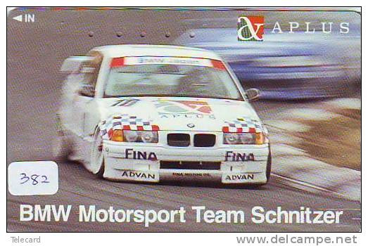 Telecarte * RALLY * BMW APLUS  (382) *  CAR - VOITURE - AUTO - RACE - RALLEY -  Phonecard Japan - Coches