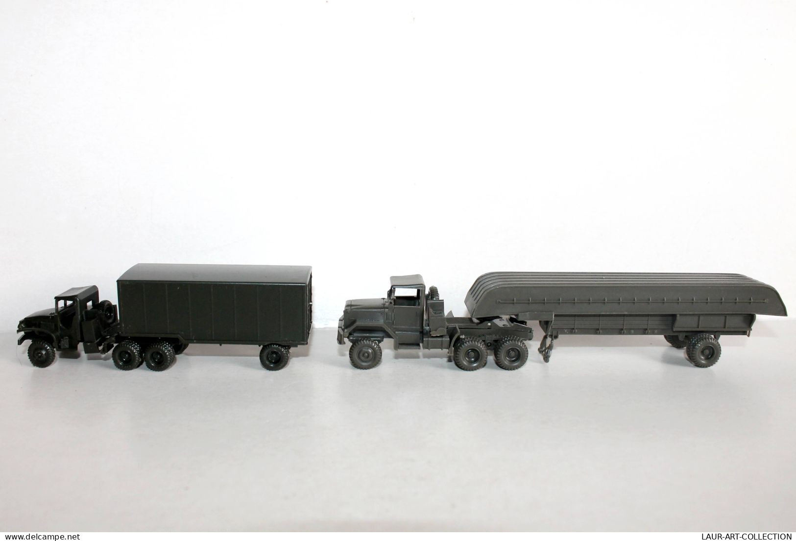 ROCO MINITANK HO Z-167 CAMION PORTE CONTAINER + Z-196 BARGE TRANSPORT US + Z-197 - MODELE REDUIT MILITAIRE (1712.19.2) - Massstab 1:87