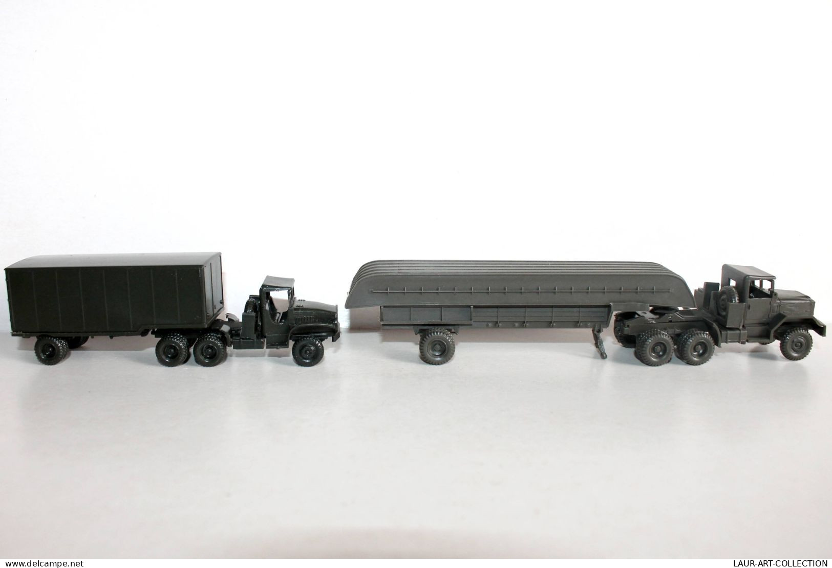 ROCO MINITANK HO Z-167 CAMION PORTE CONTAINER + Z-196 BARGE TRANSPORT US + Z-197 - MODELE REDUIT MILITAIRE (1712.19.2) - Scale 1:87