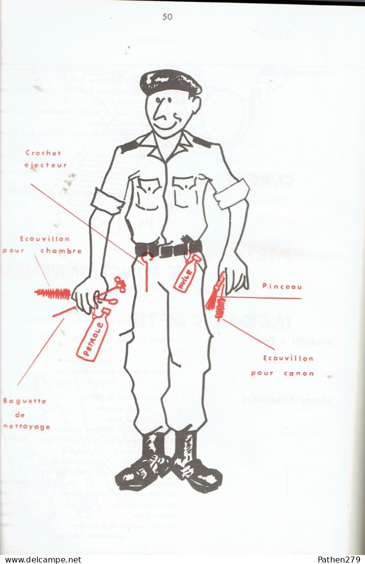 Base Aérienne 726 Nimes -  Escadron Des Fusiliers Commandos - Fascicule De Cours Instruction Armement - 1967 - Andere & Zonder Classificatie