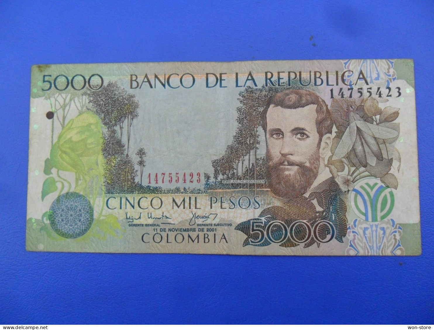 7799 - Colombia 5,000 Pesos 2001 - Colombie