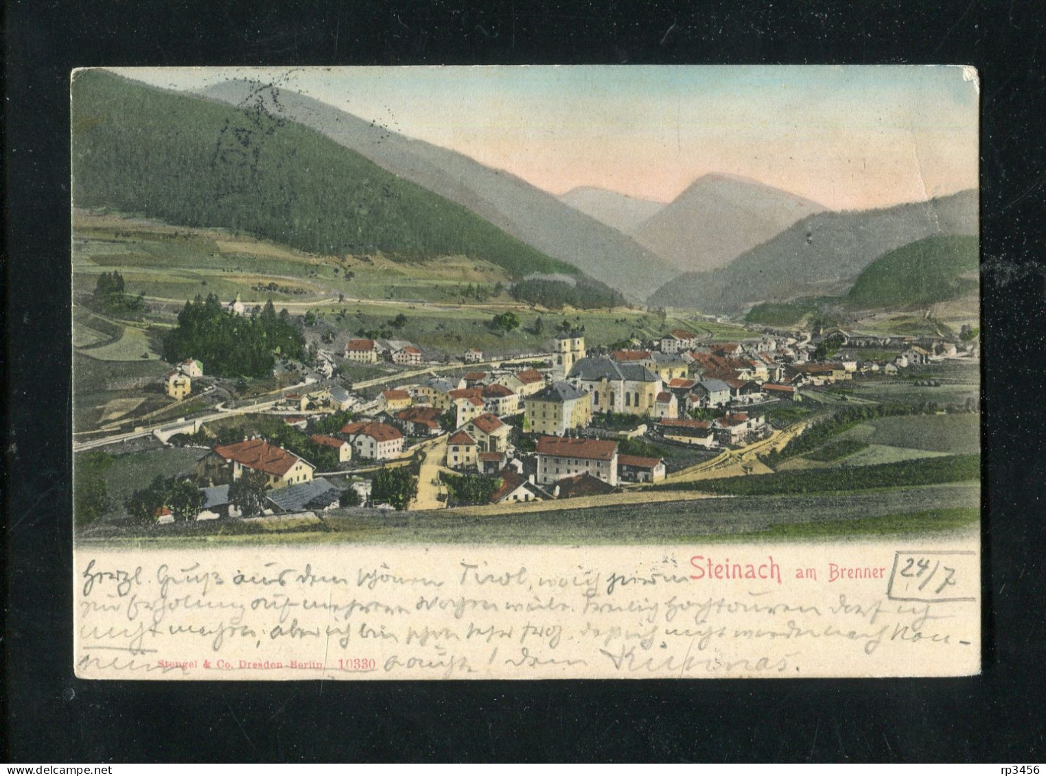 "OESTERREICH" 1906, Color-AK (Litho) "STEINACH AM BRENNER" (B486) - Steinach Am Brenner