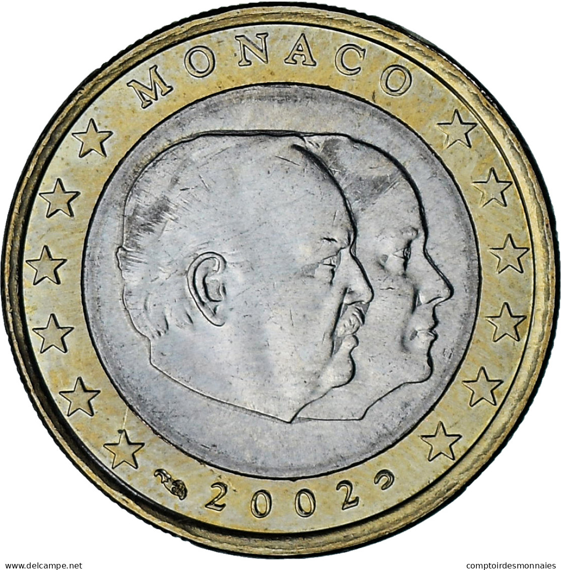 Monaco, Rainier III, Euro, 2002, Paris, TTB+, Bimétallique, Gadoury:MC179 - Monaco