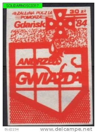 POLAND SOLIDARNOSC SOLIDARITY 1984 ANDRZEJ GWIAZDA EARLY LEADER UNDERGROUND MOVEMENT LEADING TO END OF COMMUNISM - Solidarnosc-Vignetten