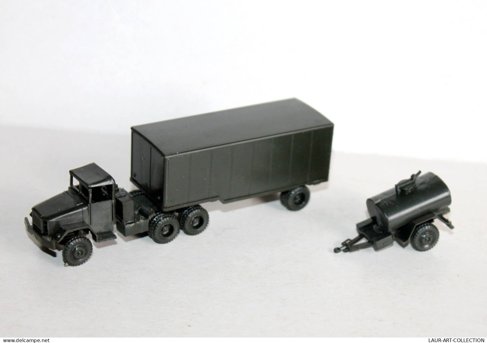 ROCO MINITANK HO - Z-167 CAMION PORTE CONTAINER + N°149 CITERNE RESERVOIR EAU - MODELE REDUIT MILITAIRE (1712.21) - Echelle 1:87