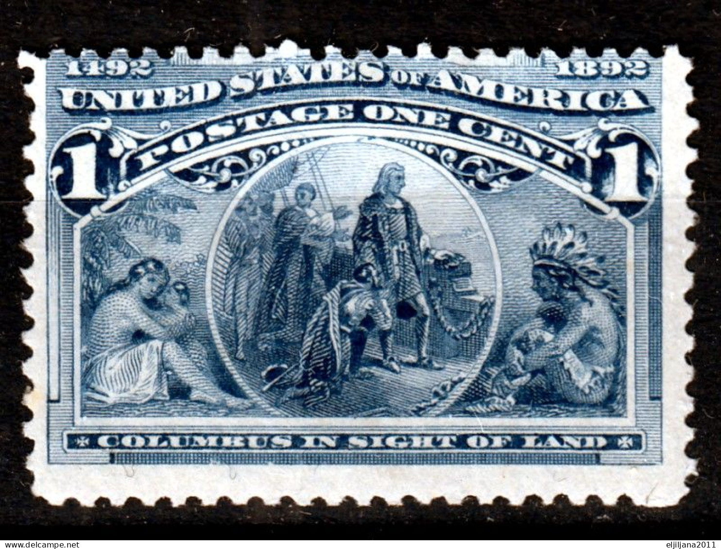 SALE !! 50 % OFF !! ⁕ USA 1893 ⁕ Columbian Expo 1 Cent ⁕ 1v MH - Unused Stamps