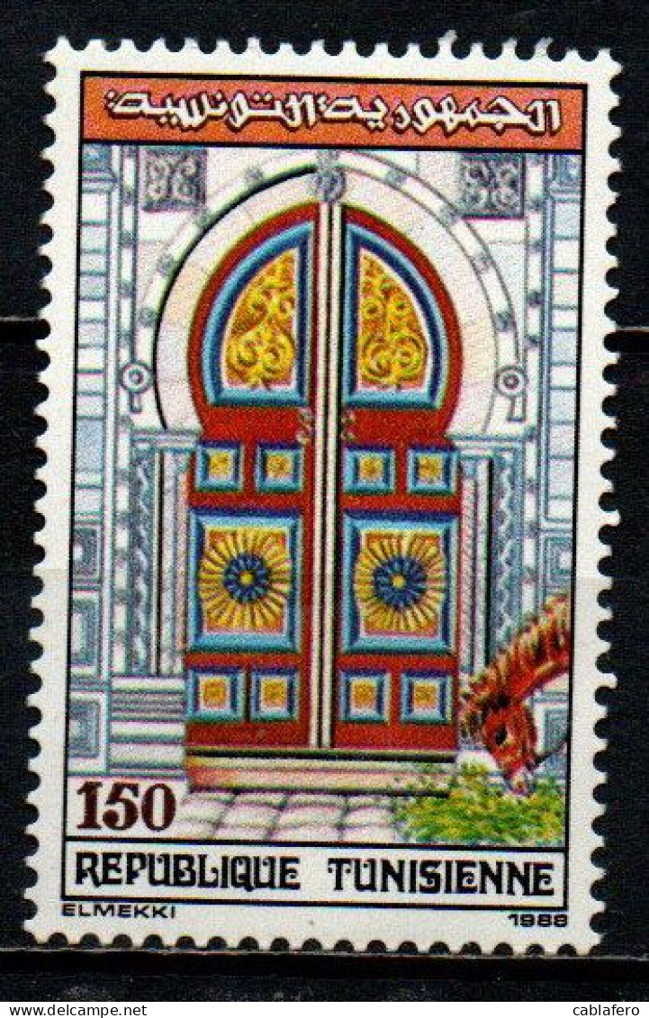 TUNISIA - 1988 - Decorative Doorway - MNH - Tunisie (1956-...)