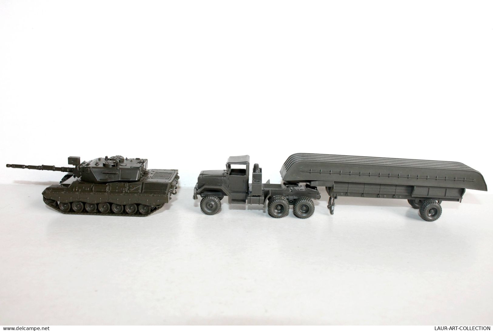 ROCO MINITANK HO N°257 LEOPARD 1 CHAR COMBAT + Z-196 CAMION BARGE TRANSPORT + Z-197 - MODELE REDUIT MILITAIRE (1712.26) - Massstab 1:87