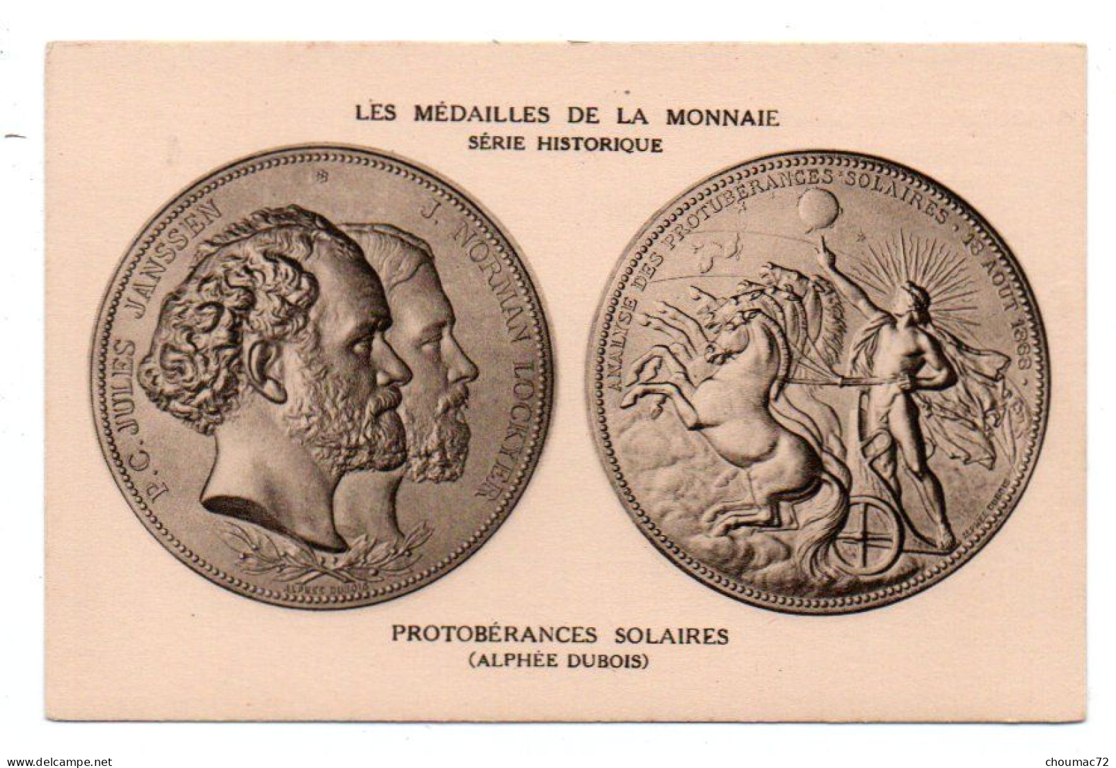 Monnaies 008, Les Medailles De La Monnaie, Serie Historique, Protobérances Solaires, Alphée Dubois - Münzen (Abb.)