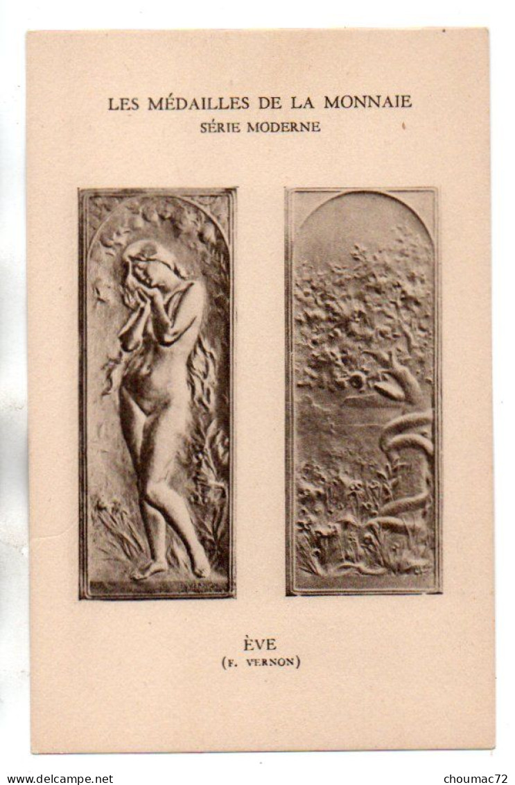 Monnaies 009, Les Medailles De La Monnaie, Serie Moderne, Eve, F Vernon - Münzen (Abb.)