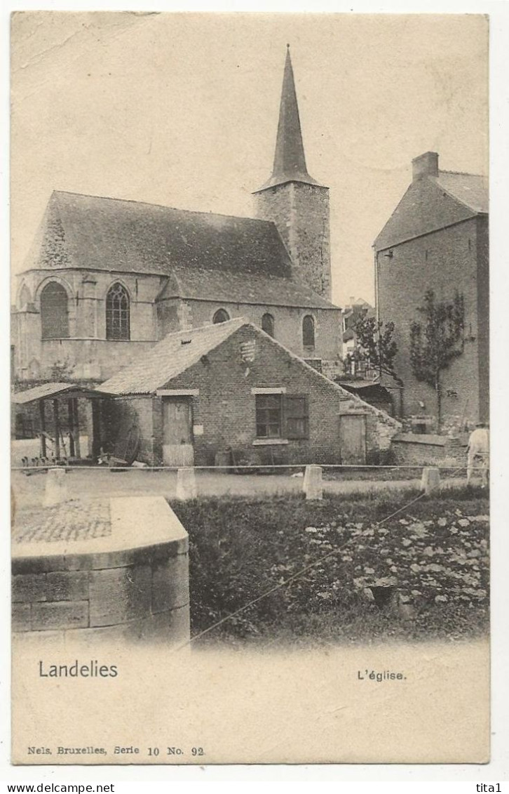 Landelies - L' Eglise -     Nels Série 10 Nr 92 - Montigny-le-Tilleul