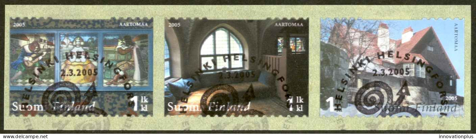 Finland Sc# 1233 FD Cancel Strip/3 2005 Hvittrask - Used Stamps