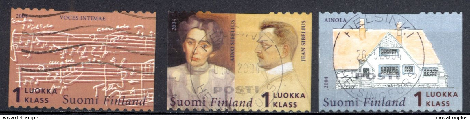 Finland Sc# 1205a-1205c Used 2004 Jean Sibelius - Oblitérés