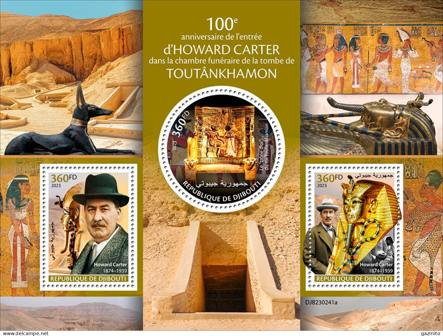 Djibouti 2023, Tutankhamun's Tomb, 3val In BF - Archéologie