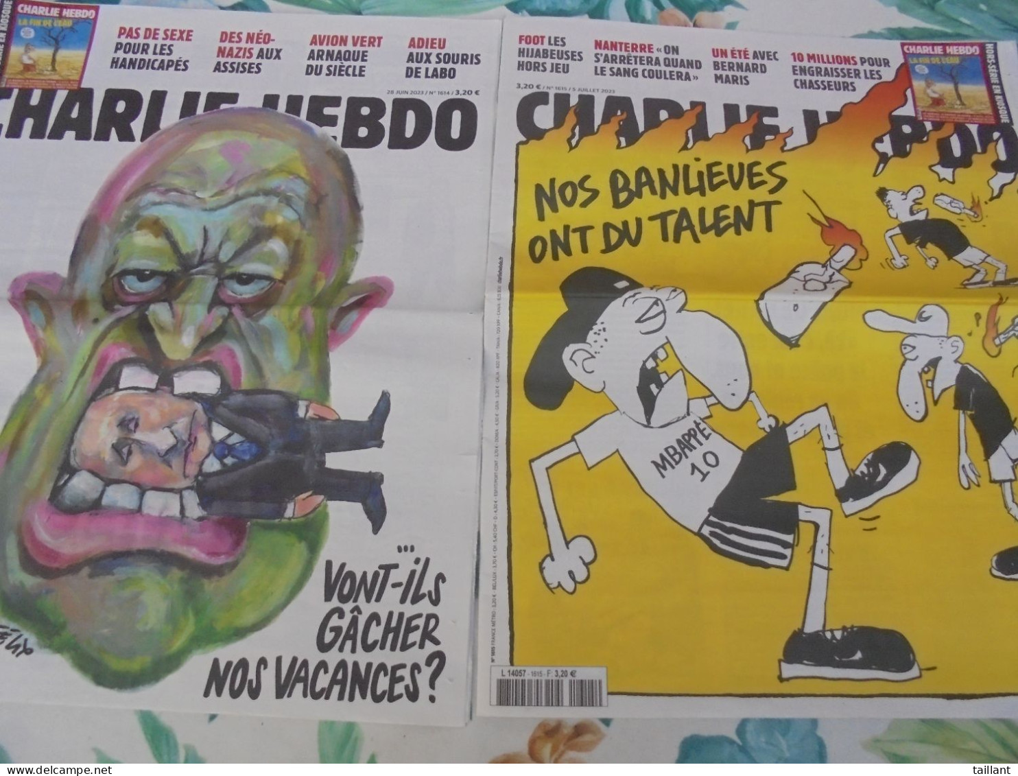 Lot De 8 Revues " Charlie Hebdo " - Humour