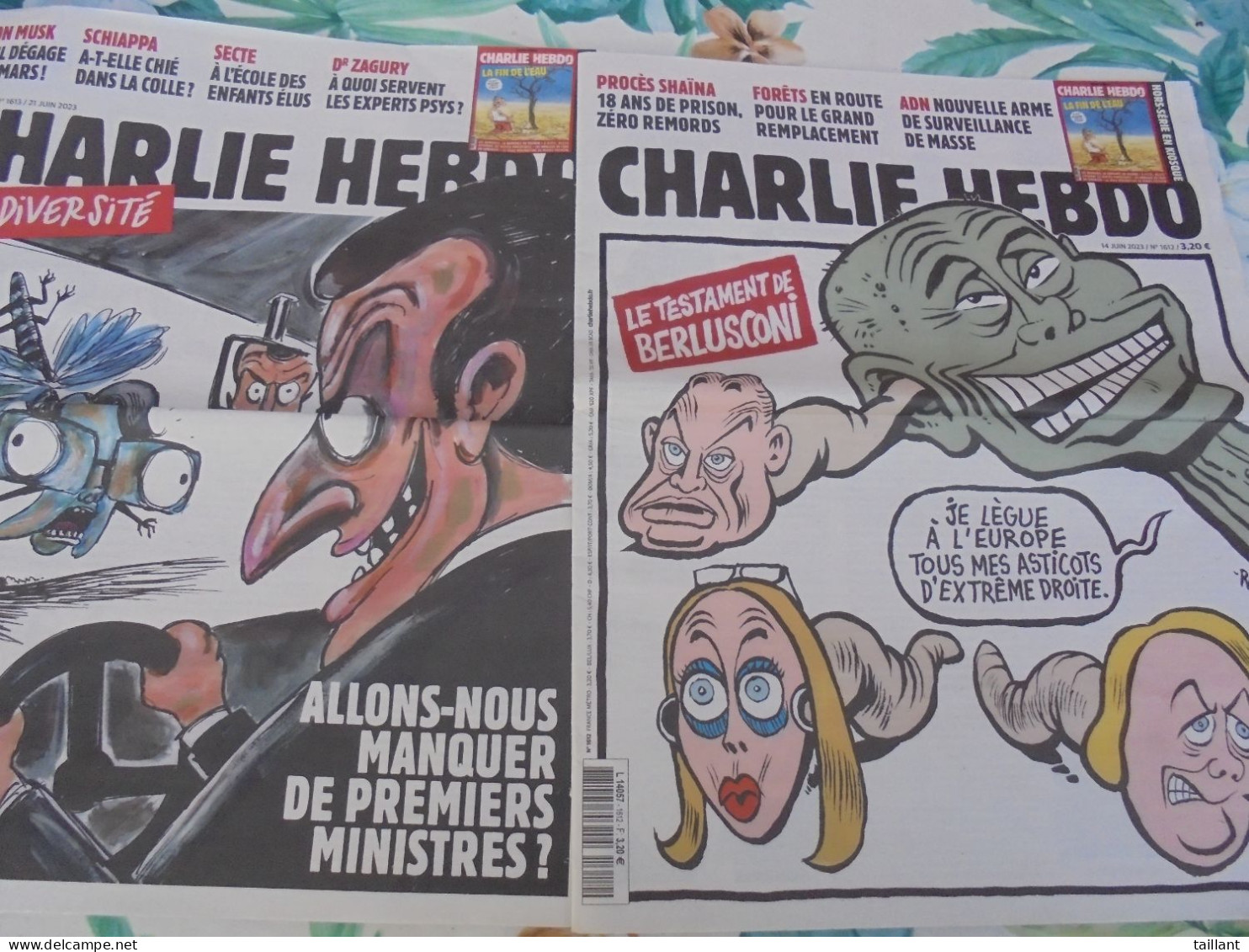 Lot De 8 Revues " Charlie Hebdo " - Humor