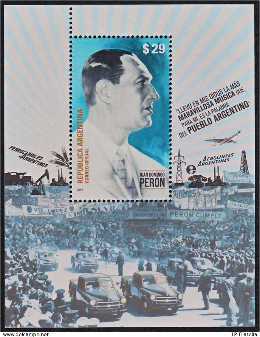 Argentina - 2015 - Juan Domingo Peron - Unused Stamps