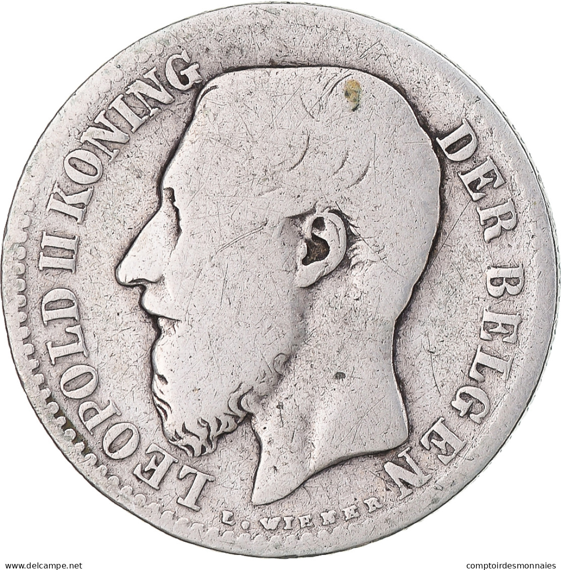 Monnaie, Belgique, Leopold II, Franc, 1886, TB, Argent, KM:29.1 - 1 Frank