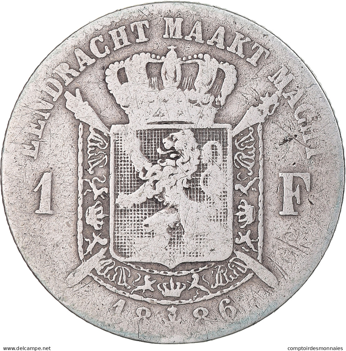 Monnaie, Belgique, Leopold II, Franc, 1886, TB, Argent, KM:29.1 - 1 Franc