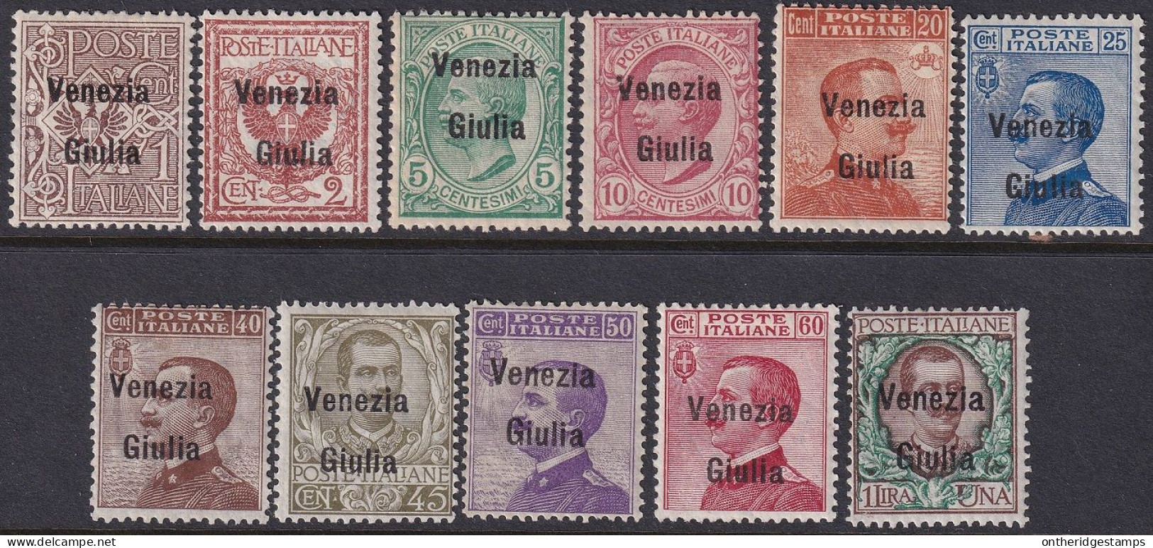 Austria 1918 Sc N20-30 Venezia Giulia Sa 19-29 Italian Occ Set MLH*/MH* - Venezia Giulia