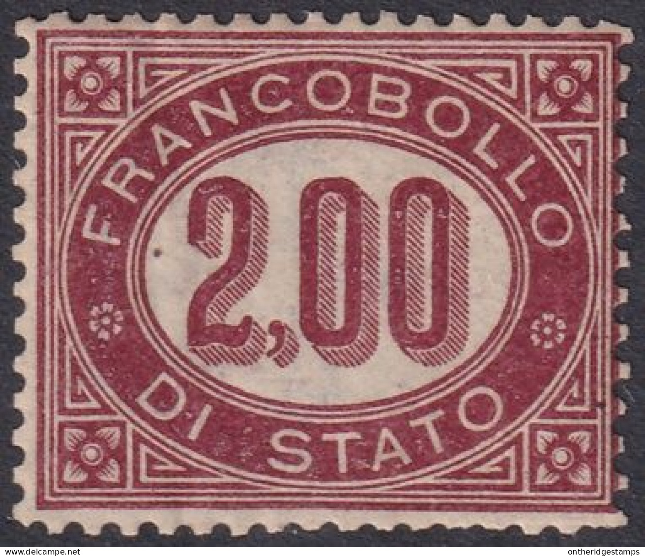 Italy 1875 Sc O6 Italia Servizio Sa 6a Official MNH** - Dienstzegels