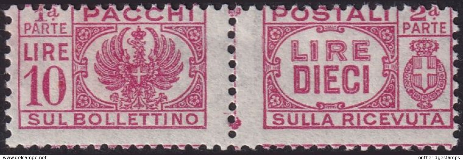 Italy 1946 Sc Q59 Italia Pacchi Sa 64 Parcel Post MNH** - Postal Parcels