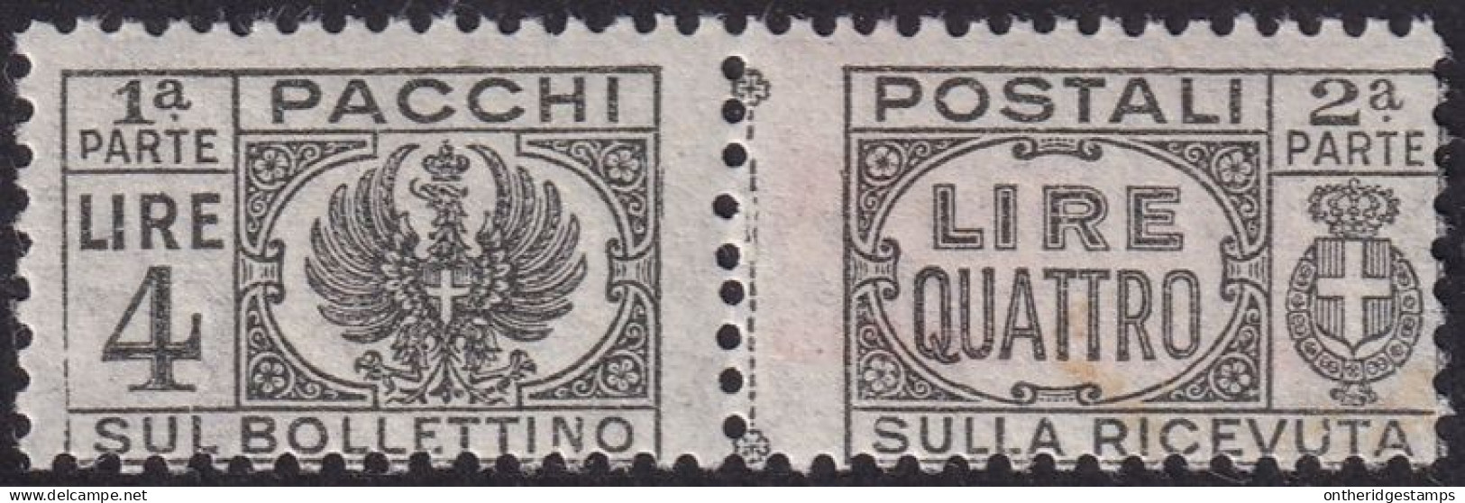 Italy 1946 Sc Q58 Italia Pacchi Sa 63 Parcel Post MNH** - Postal Parcels