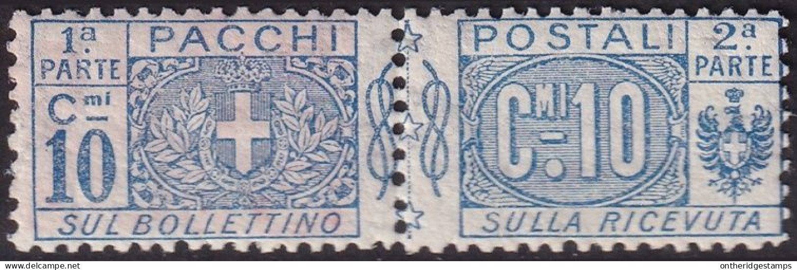 Italy 1914 Sc Q8 Italia Pacchi Sa 8 Parcel Post MLH* - Pacchi Postali