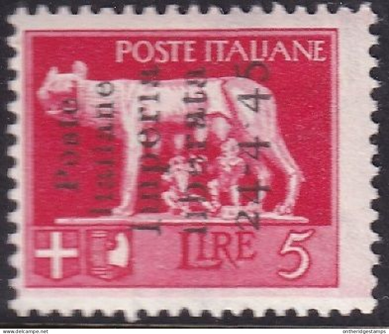 Italy 1945 Sa 12de Italia Locali Imperia CLN Local MNH** "missing Dot On I" Variety - National Liberation Committee (CLN)