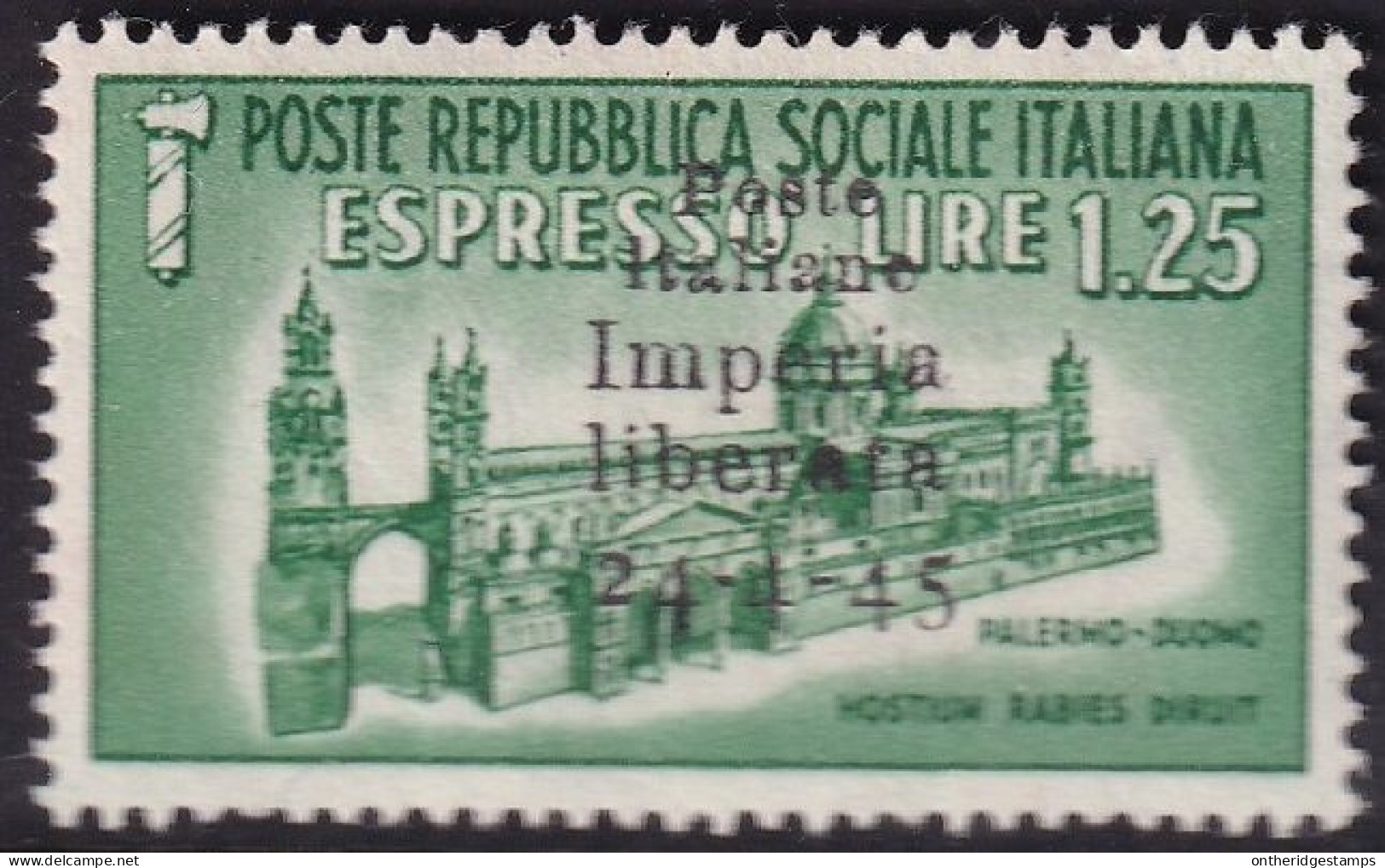 Italy 1945 Sa 20 Italia Locali Imperia CLN Local MNH** - Comite De Liberación Nacional (CLN)