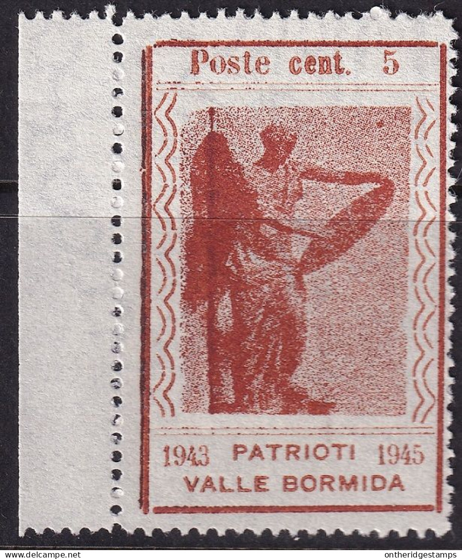 Italy 1945 Sa 9bb Italia Locali Valle Bormida CLN Local MNGAI(*) With Watermark - Nationales Befreiungskomitee