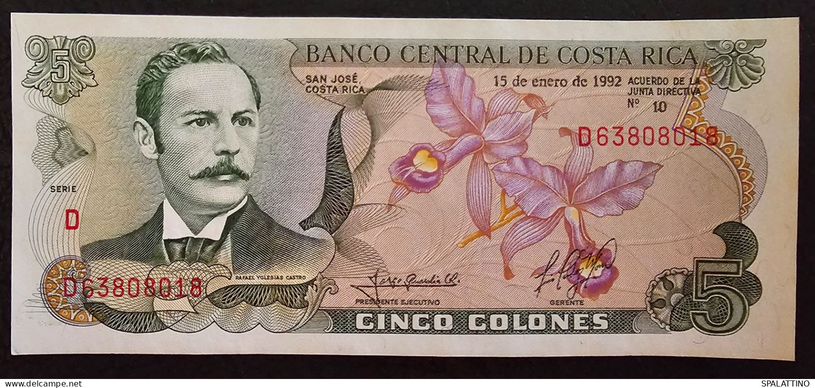 COSTA RICA- 5 COLONES 1992. - Costa Rica