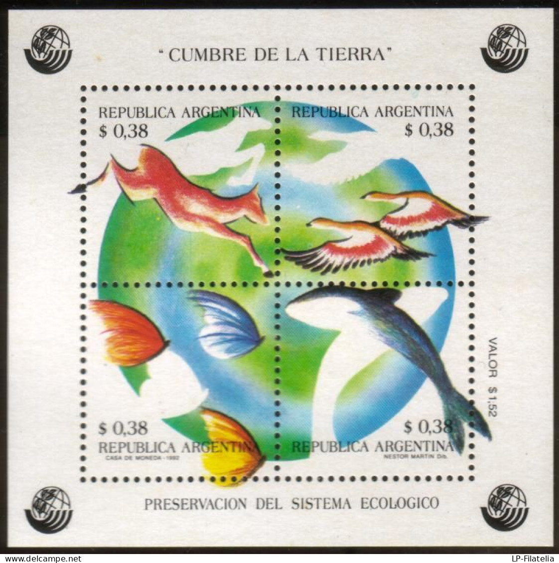 Argentina - 1992 - Earth Summit - Preservation Of The Ecological System - Faune - Birds - Neufs