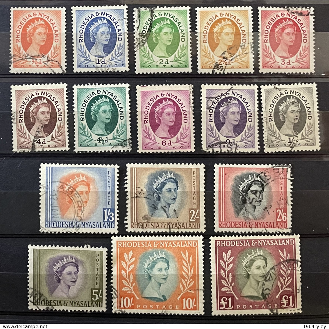 RHODESIA  - (0) - 1954 - # 141/155 - Rhodesia & Nyasaland (1954-1963)