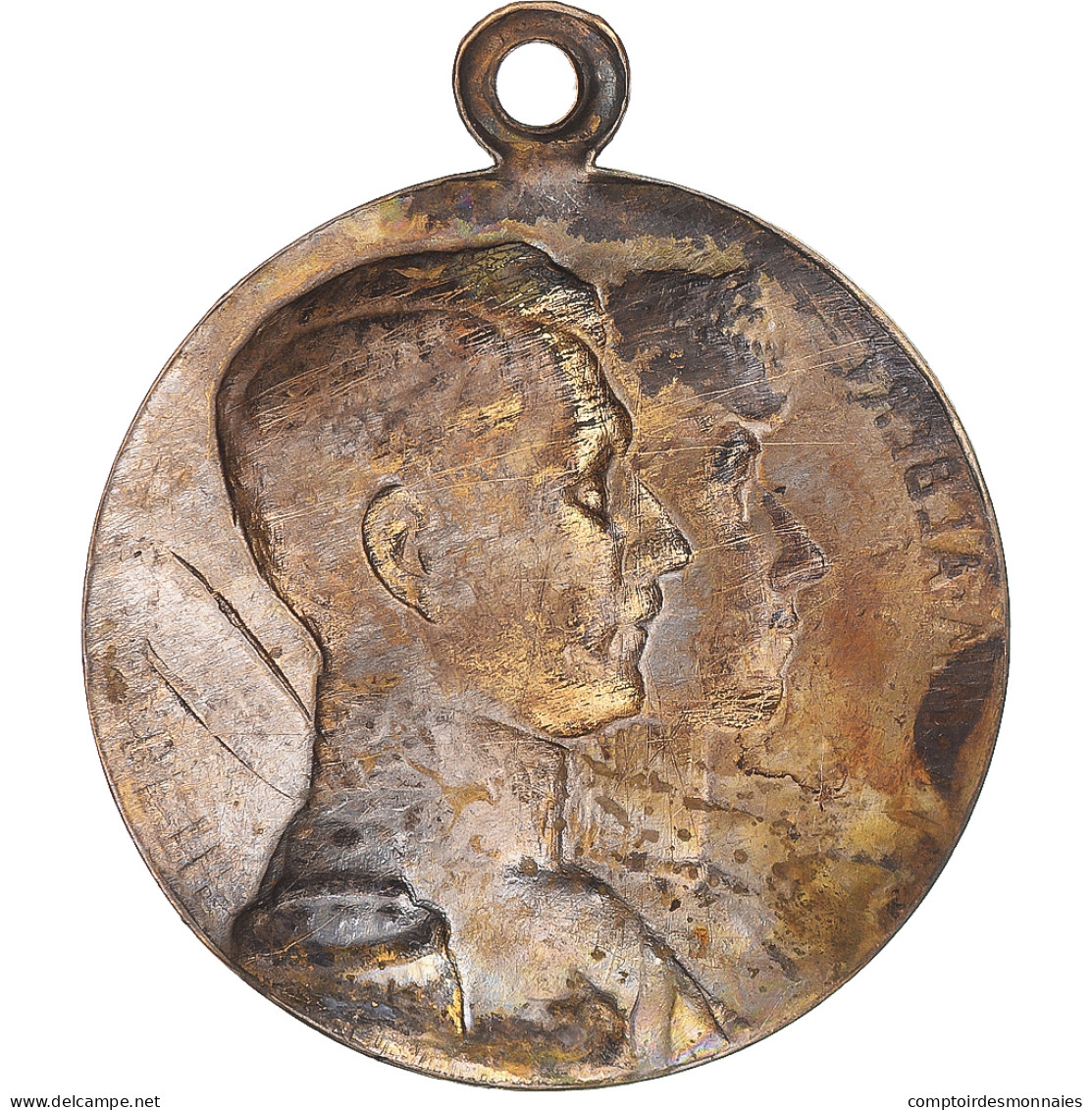 Belgique, Médaille, Albert Et Elisabeth, 1914, L'Hommeau, TTB, Cuivre - Autres & Non Classés