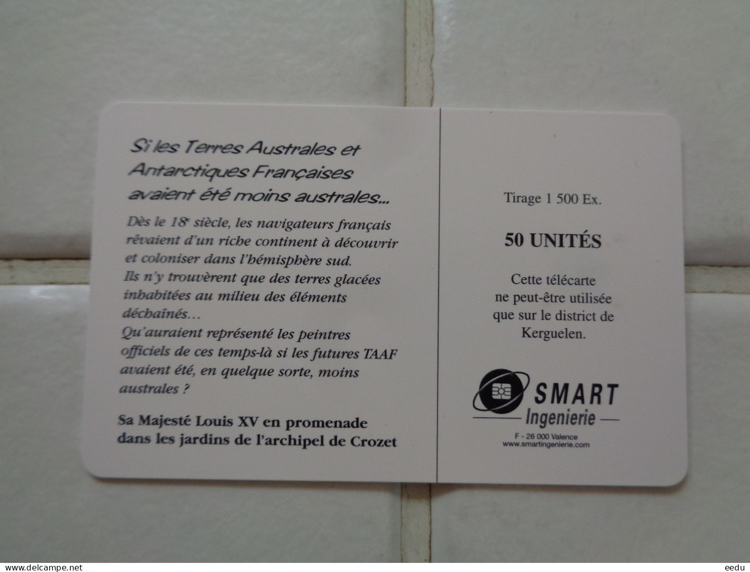 TAAF Phonecard - TAAF - Terres Australes Antarctiques Françaises