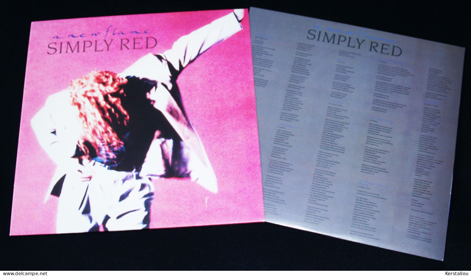 SIMPLY RED – "A New Flame" – LP – 1989 – 244689-1 – ELEKTRA/WEA – Made In Germany - Soul - R&B
