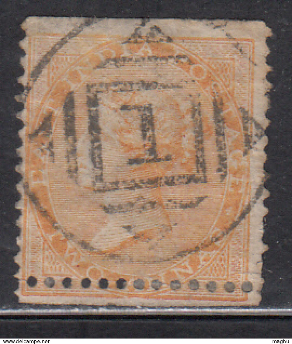 1856 British East India Used, Two Annas Shades, 2a No Watermark, EIC Number '1'  - 1854 Britse Indische Compagnie