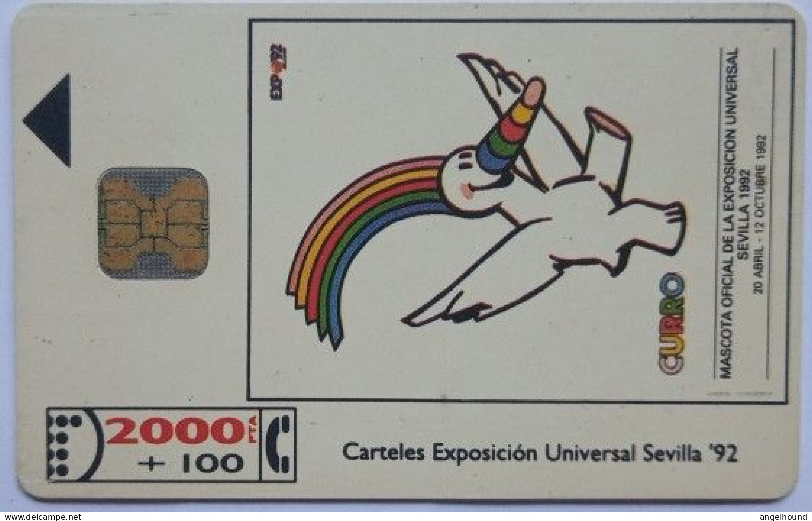 Spain 2000 Pta. H. Edelman ( Expo Sevilla '92 Without FNMT Logo ) - Privé-uitgaven