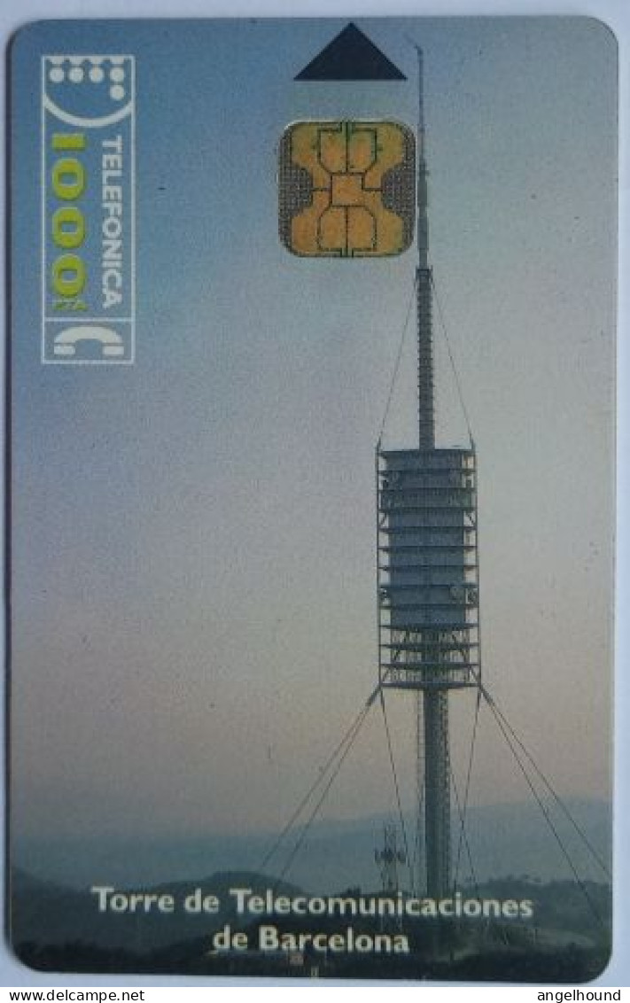 Spain 1000 Pta. Torre Barcelona ( Telecommunications ) - Emissions Privées